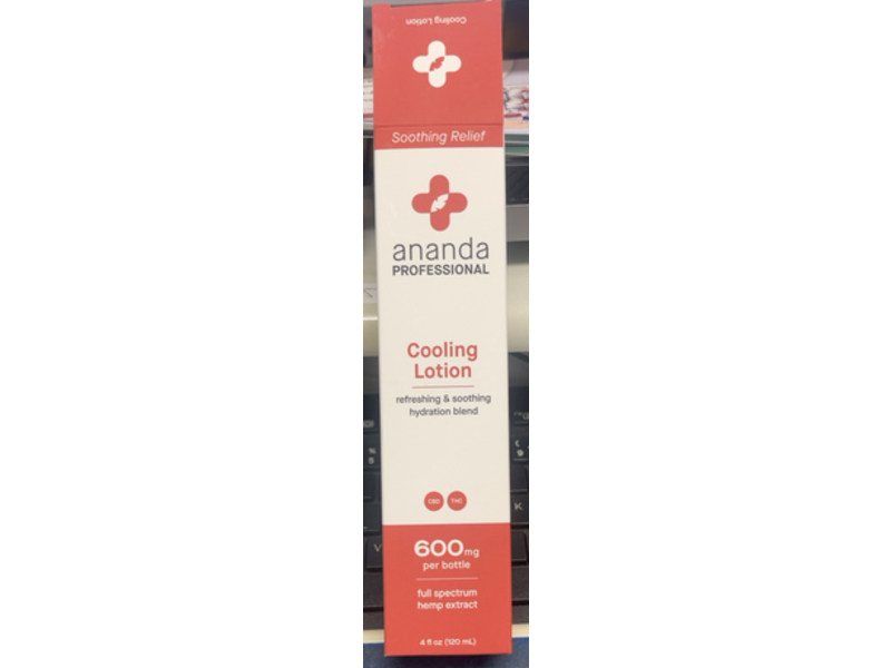 Ananda Professional Cooling Lotion, Refreshing & Soothing, 4 fl oz/120 mL