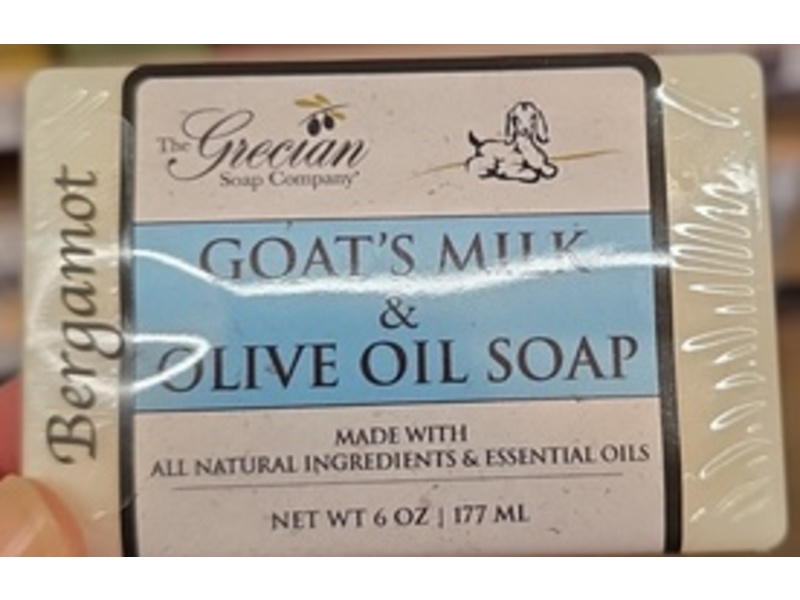 The Grecian Soap Company Soap Bar, Goat's Milk & Olive Oil, 6 fl oz/177 mL