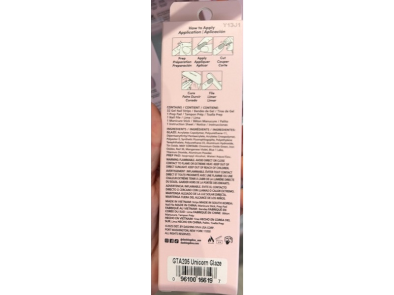 Dashing Diva Glaze LED Semi-Cured Gel, Unicorn Glaze, 32 Count