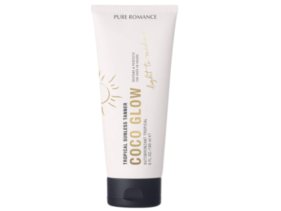 Pure Romance Coco Glow Tropical Sunless Tanner, 6 fl oz/180 mL