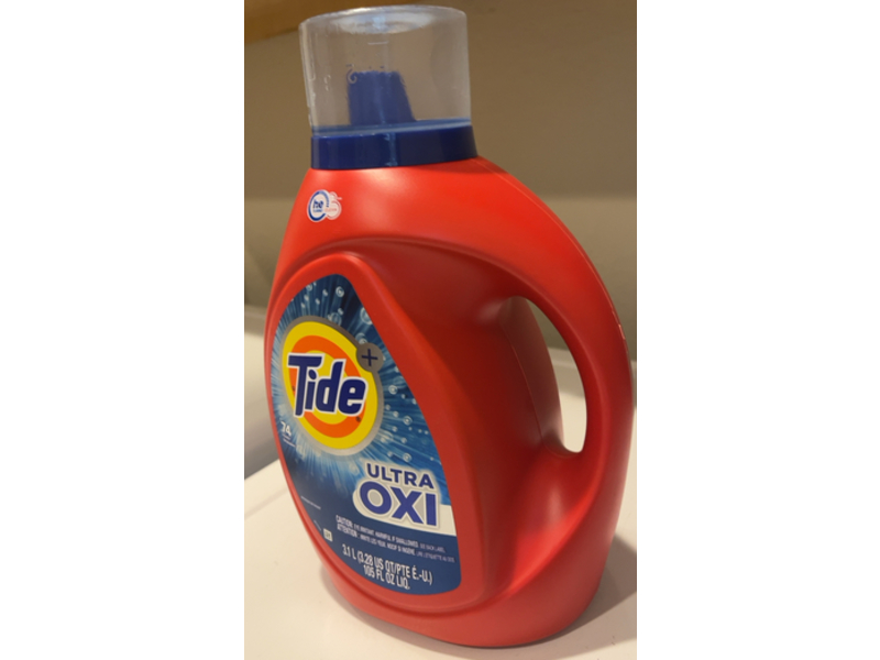 Tide Ultra Oxi Liquid Laundry Detergent, 74 Loads, 105 fl oz/3.1 L