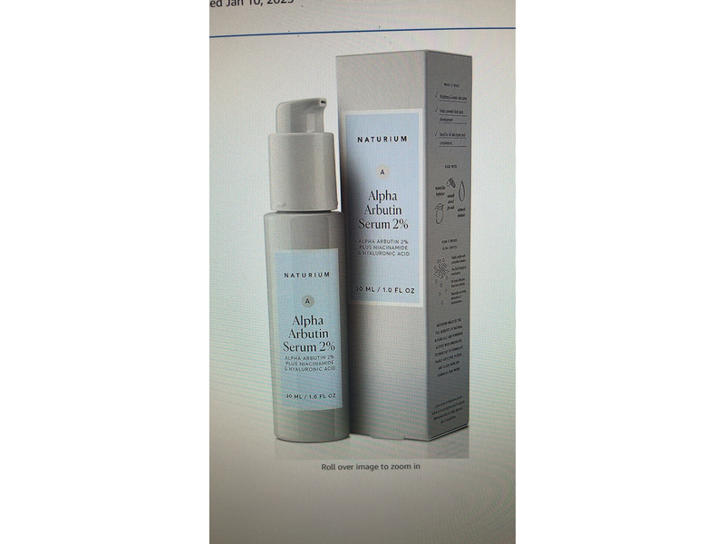 Naturium Alpha Arbutin Serum 2%, Alpha Arbutin, 1.0 fl oz/30 mL