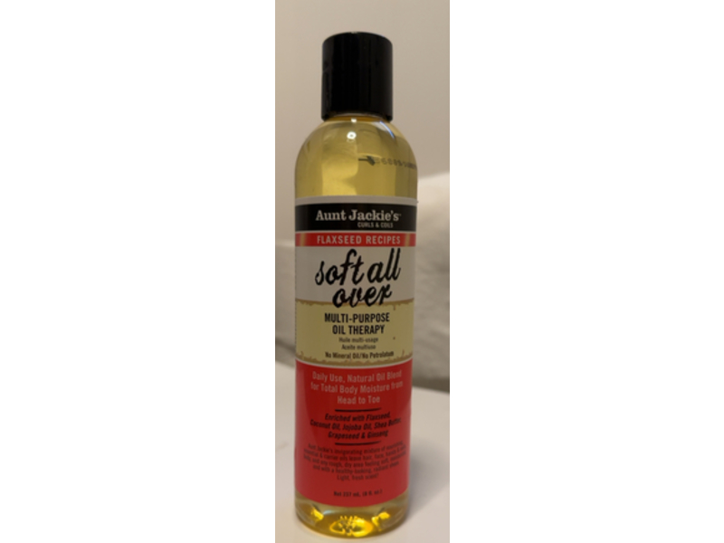 Aunt Jackie's Soft All Over Multi Purpose Oil, 8 fl oz/237 mL