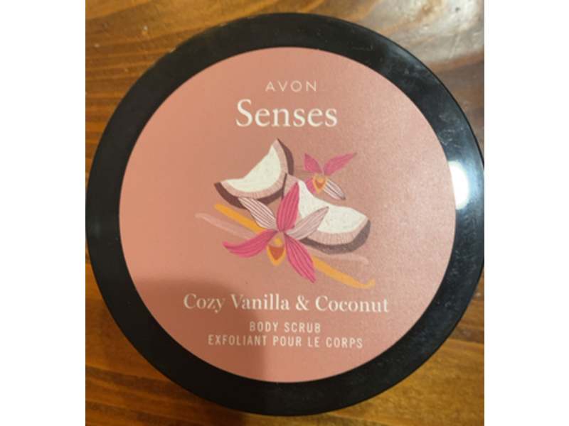 Avon Senses Body Scrub, Cozy Vanilla & Coconut, 9 oz/255 g