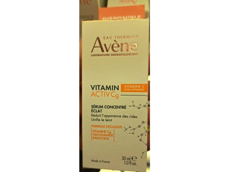 Avene Vitamin Active Cg Radiance Concentrated Serum, 1 fl oz/30 mL