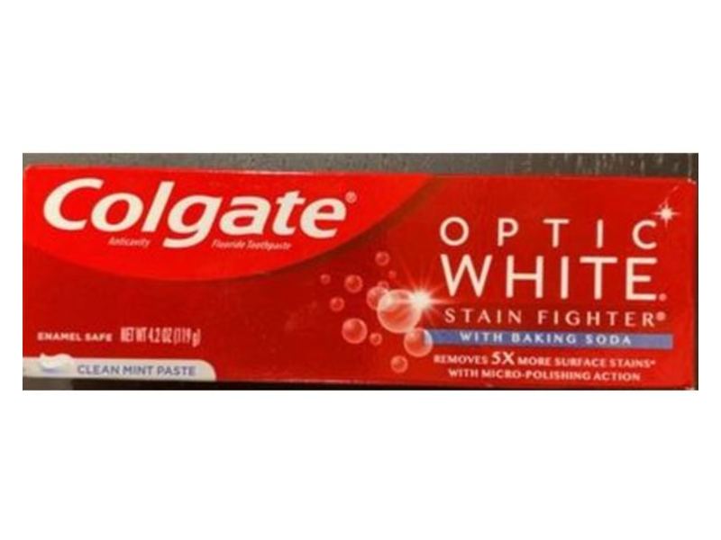 Colgate Optic White Stain Fighter, Baking Soda, 4.2 oz/119 g