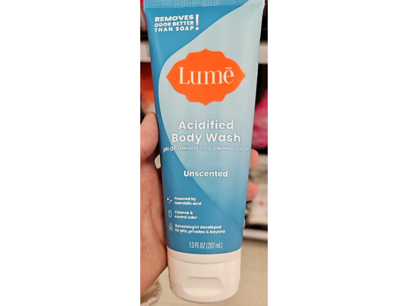 Lume Acidified Body Wash, 7.0 fl oz/207 mL