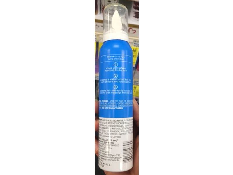 Waterless Dry Shampoo Foam, 5.3 oz/150 g