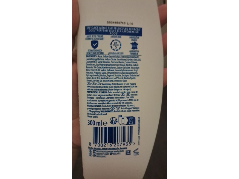 Head & Shoulders 2-In-1 Anti-Itch Shampoo + Conditioner, 300 mL