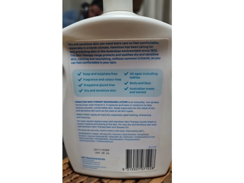 Hamilton Skin Therapy Nourishing Lotion, 1L