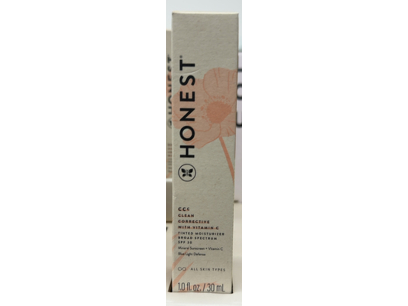 Honest CC Clean Corrective Tinted Moisturizer, Tundra Fair, SPF 30, 1.0 fl oz/30 mL