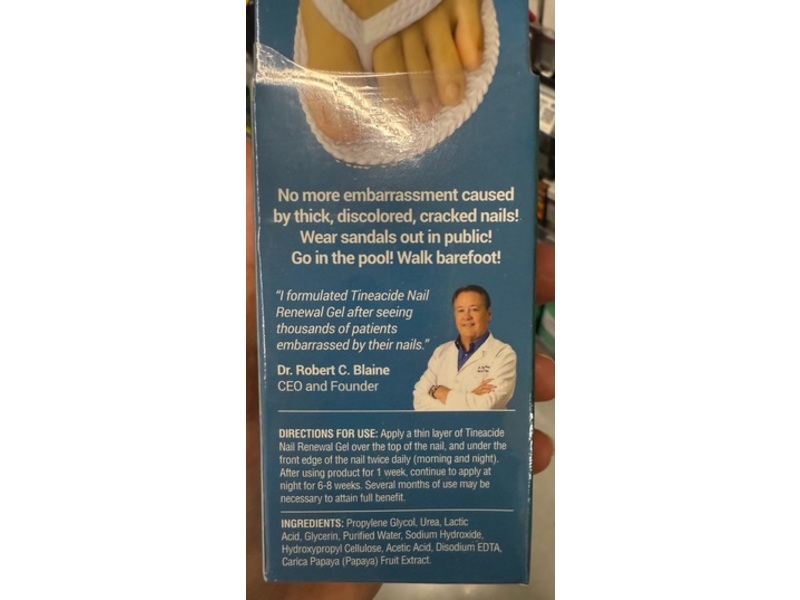 Dr. Blaine’s Tineacide Nail Renewal Gel, 1.25 fl oz/37 mL