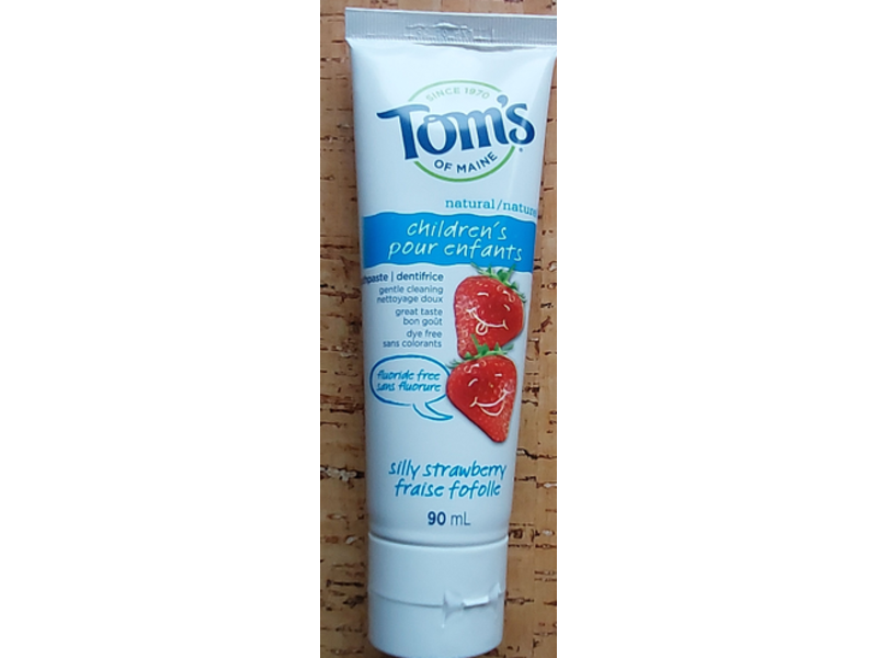 Tom's Of Maine Fluoride Free Children's Toothpaste' Silly Strawaberry, 90 mL