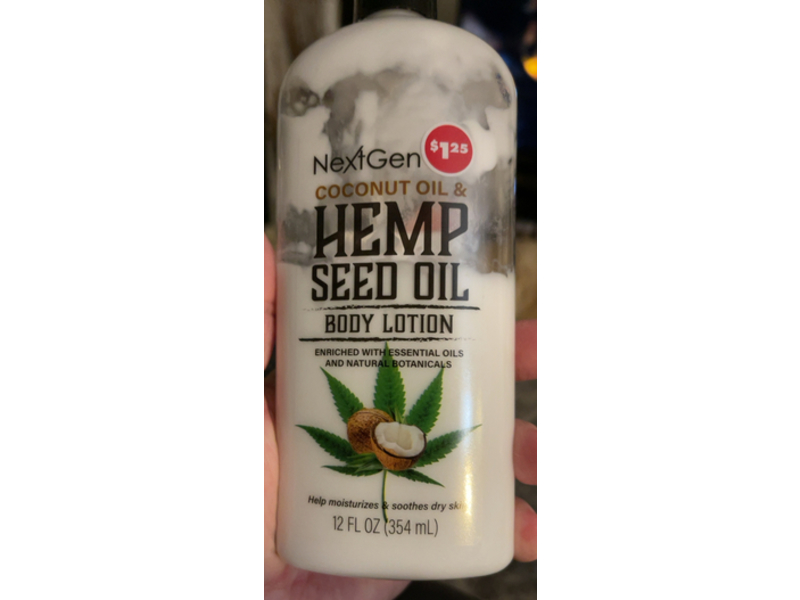 NextGen Body Lotion, Coconut Oil & Hemp Seed Oil, 12 fl oz/354 mL