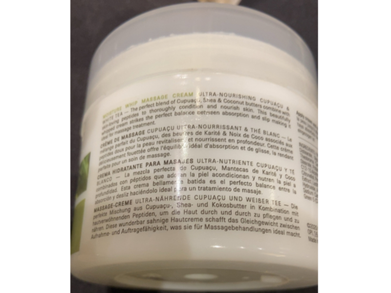 OPI Pro Spa Micro Moisture Whip Massage Cream, Cupuacu & White Tea, 236 mL