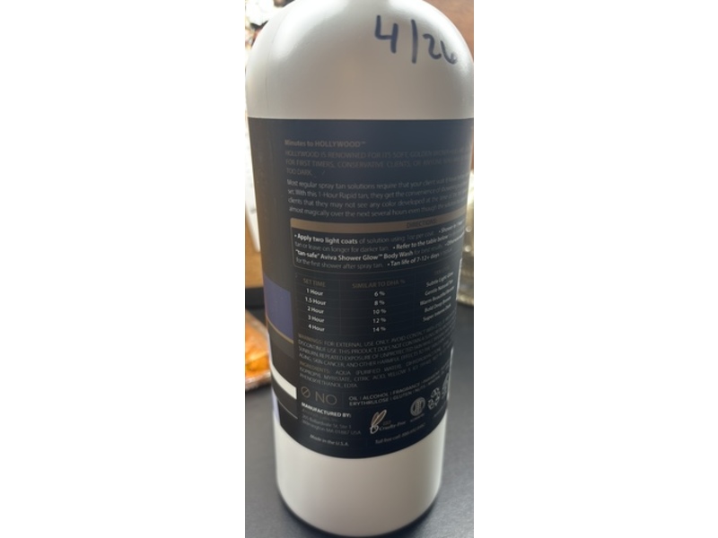 Aviva Hollywwod Professional Tanning, Golden Bronzer Tint, 33.8 fl oz/1000 mL