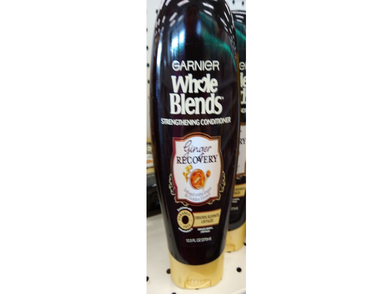 Garnier Whole Blends Strengthening Conditioner, Ginger Recovery, 12.5 fl oz/370 mL