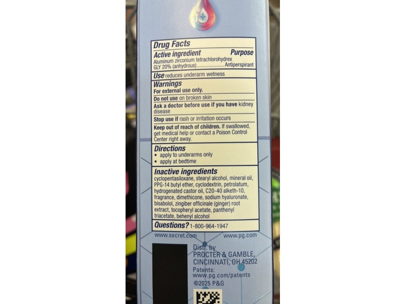 Secret Clinical Anti-Perspirant, Completely Clean