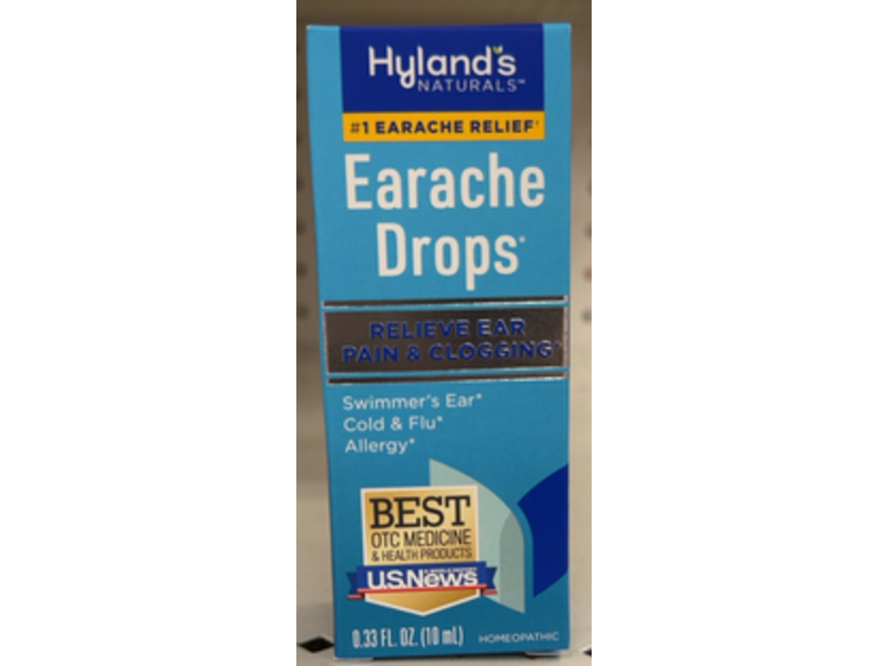 Hyland's Naturals Earache Drops, 0.33 fl oz/10 mL
