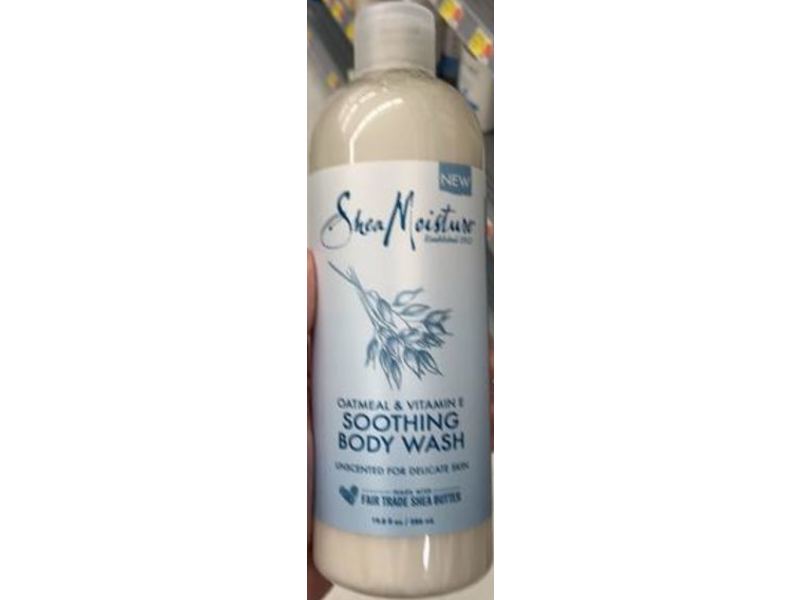 SheaMoisture Soothing Body Wash, Oatmeal & Vitamin E, 19.8 fl oz/586 ml
