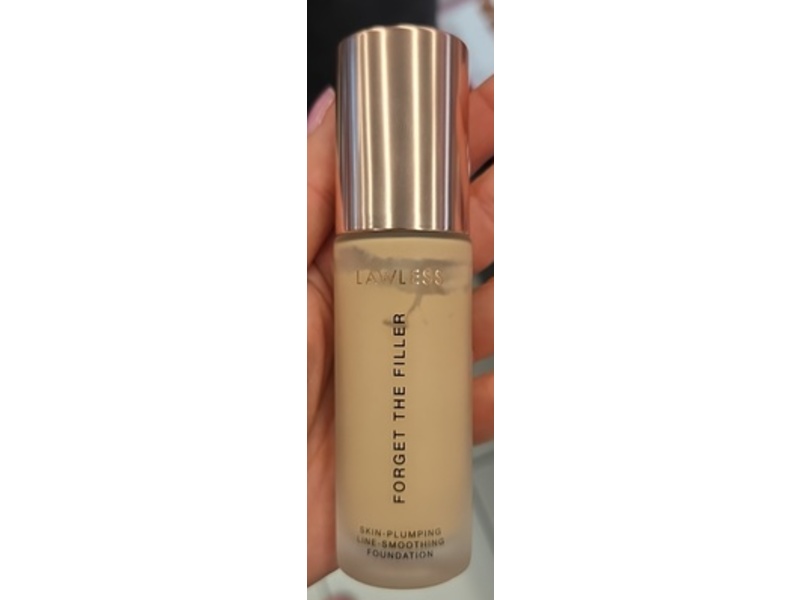 Lawless Forget The Filler Skin-Plumping Line-Smoothing Foundation, 01F, 1 fl oz/30 mL