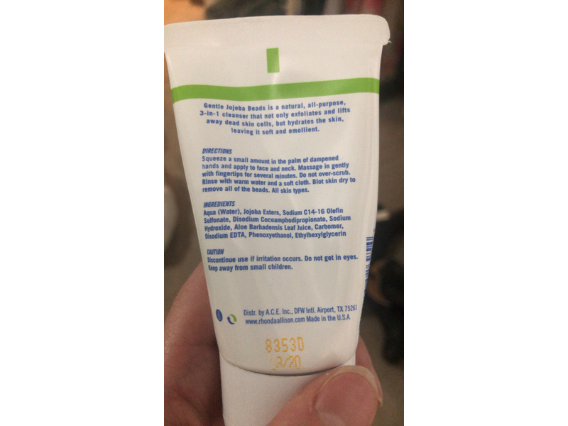 Rhonda Allison Gentle Jojoba Beads Cleanse Exfoliate, 60 mL