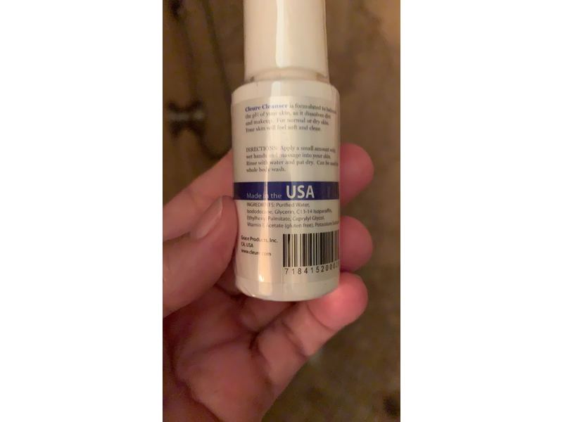Cleure Gentle Clarifying Lotion Cleanser, 1 fl oz