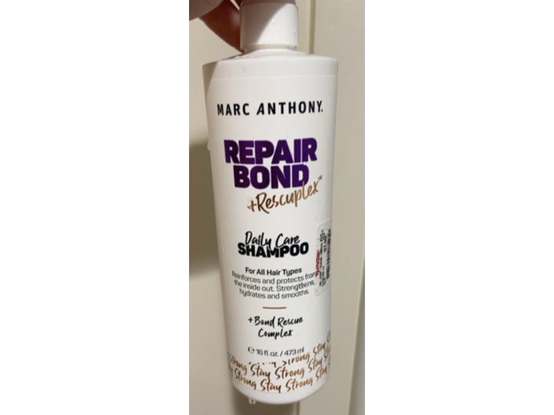 Marc Anthony Daily Care Shampoo,Repair Bond + Rescuplex, 16 fl oz/473 mL