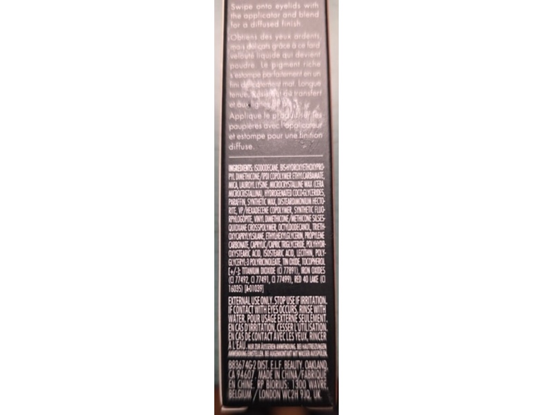 e.l.f. Liquid Velvet Eyeshadow, Beige & Boujee, 0.15 fl oz/4.4 g