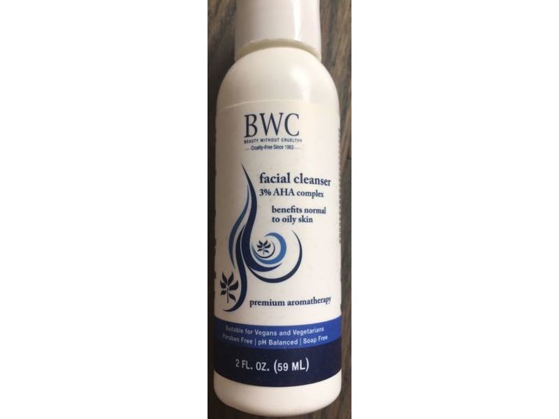 Beauty Without Cruelty Facial Cleanser, 3% Aha, 2 fl oz/59 mL