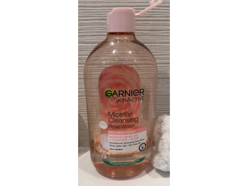 Garnier All-In-1 Micellar Cleansing Water, Rose, 700 mL