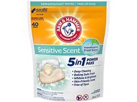 Arm & Hammer 5 In 1 Power Paks, Sensitive Scent, 40 paks - thumbnail 1