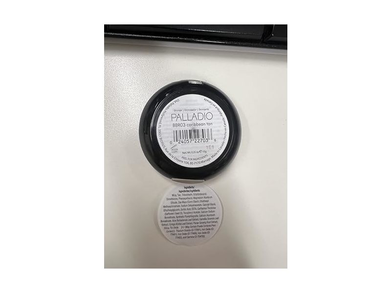 Palladio Baked Bronzer, BBR03 Caribbean Tan, 0.35 oz/10 g
