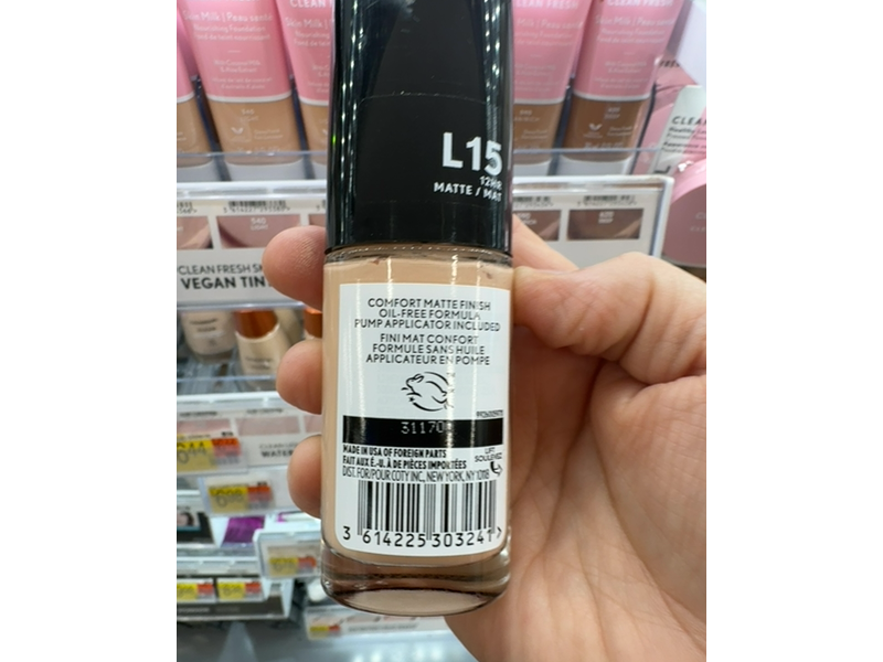 CoverGirl TruBlend Matte Made Foundation, L15 Porcelain, 1 fl oz/30 mL