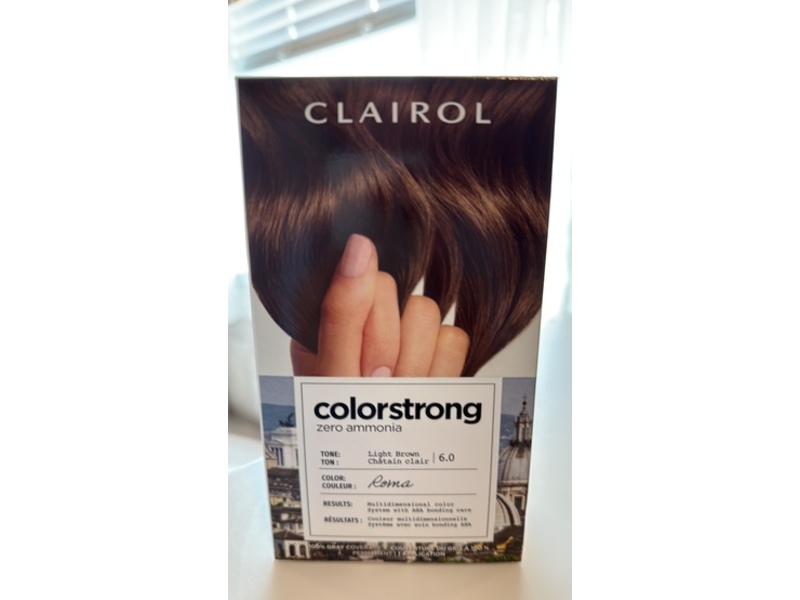Clairol ColorStrong Permanent Hair Colour, 6.0 Light Brown, 1 Application