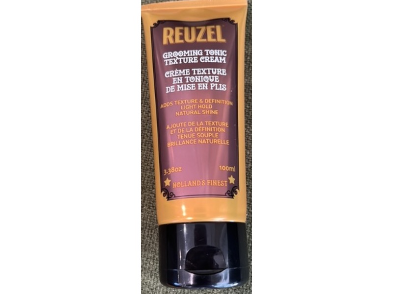 Reuzel Grooming Tonic Texture Cream, Light Hold, 3.38 oz/100 mL