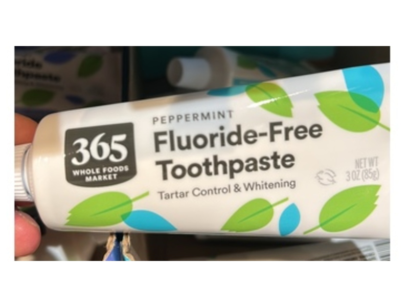 Whole Foods Market Fluoride-Free Toothpaste, Peppermint, 3 oz/85 g