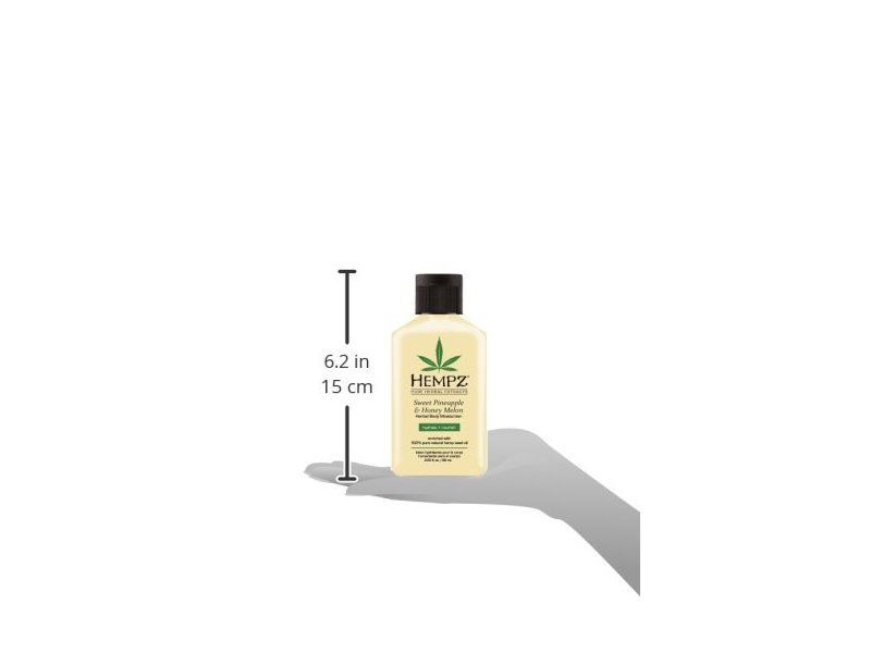 Hempz Sweet Herbal Body Moisturizer, Pineapple And Honey Melon, 2.25 fl oz/85 mL