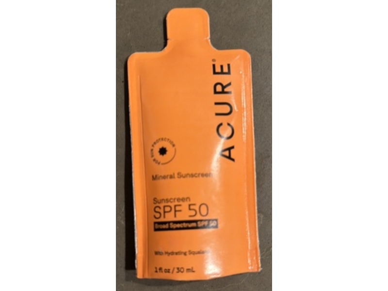 Acure Mineral Sunscreen, SPF 50, 1 fl oz/30 mL