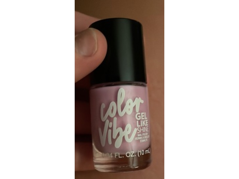 Color Vibe Gel Like Shine Nail Polish, Lilac Love, 0.34 fl oz/10 mL