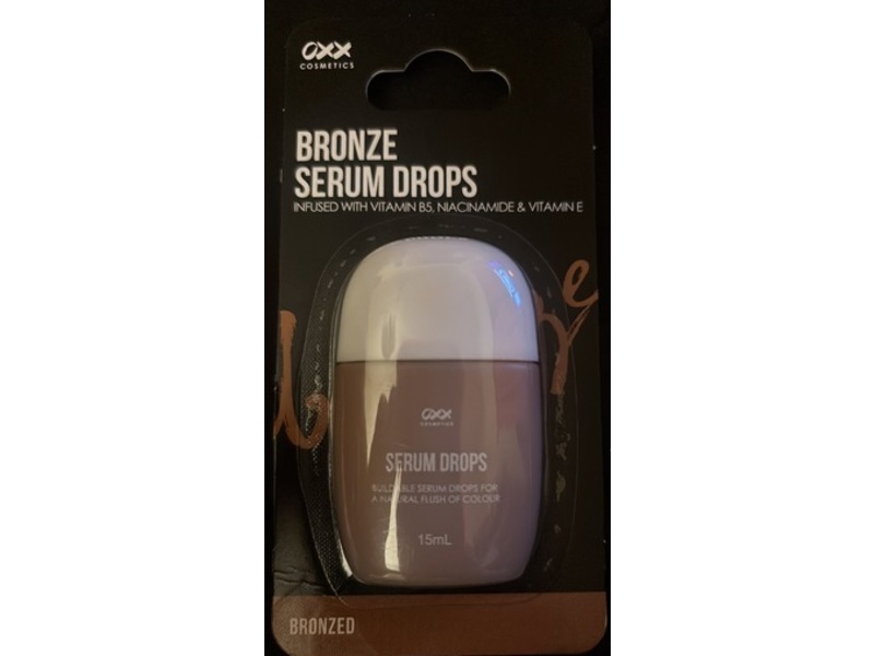 OXX Cosmetic Bronze Serum Drops, Bronzed, 15 mL
