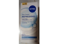Nivea Refreshing Day Cream, Aloe Vera + Hyaluronic Acid, SPF 15, 50 mL - thumbnail 2