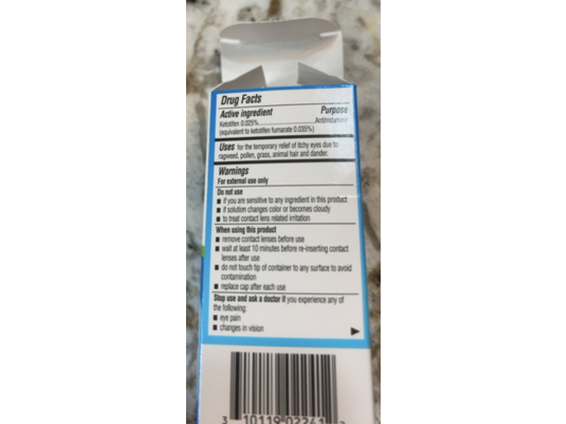 Bausch & Lomb Alaway Eye Itch Relief, 0.34 fl oz/10 mL