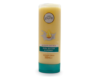 Cussons Pure Nourishing Shower Cream, Shea Butter & Honey , 500 mL