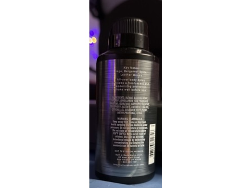 Bath & Body Works Men's Collection Body Spray, Graphite, 3.7 oz/104 g