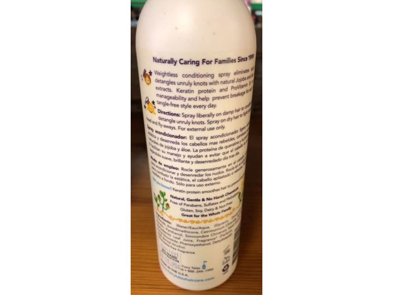 Fairy Tales Tangles Tamers Detangling Spray, Static-Free, 12 fl oz/354 mL, Pack Of 3