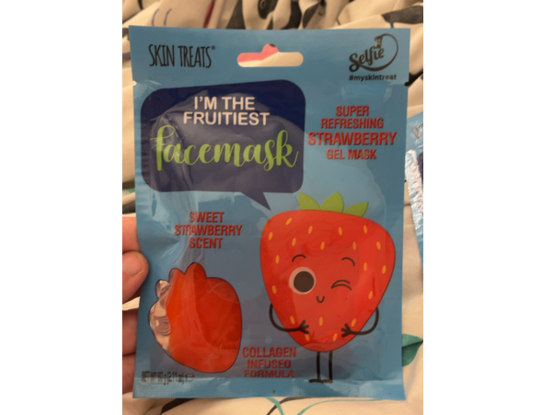 Skin Treats Super Refreshing Gel Face Mask, Sweet Strawberry, 2.11 oz/60 g