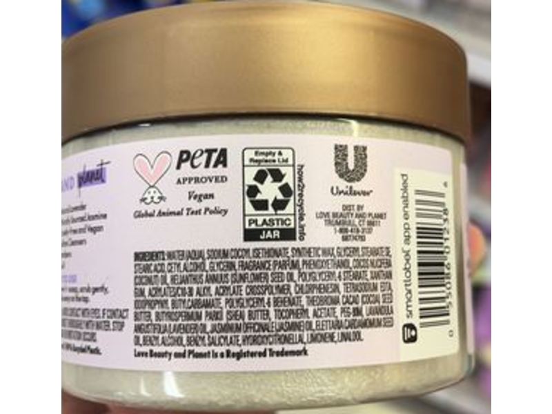 Love Beauty & Planet Beloved Whipped Body Scrub, Lavender & Chamomile Tea, 10 fl oz