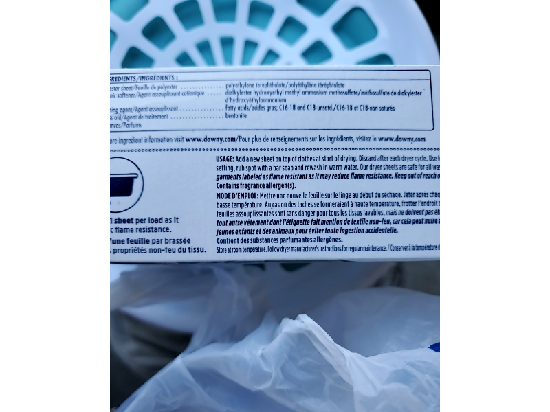 Downy Light Dryer Mega Sheet, Ocean Mist, 50 Count