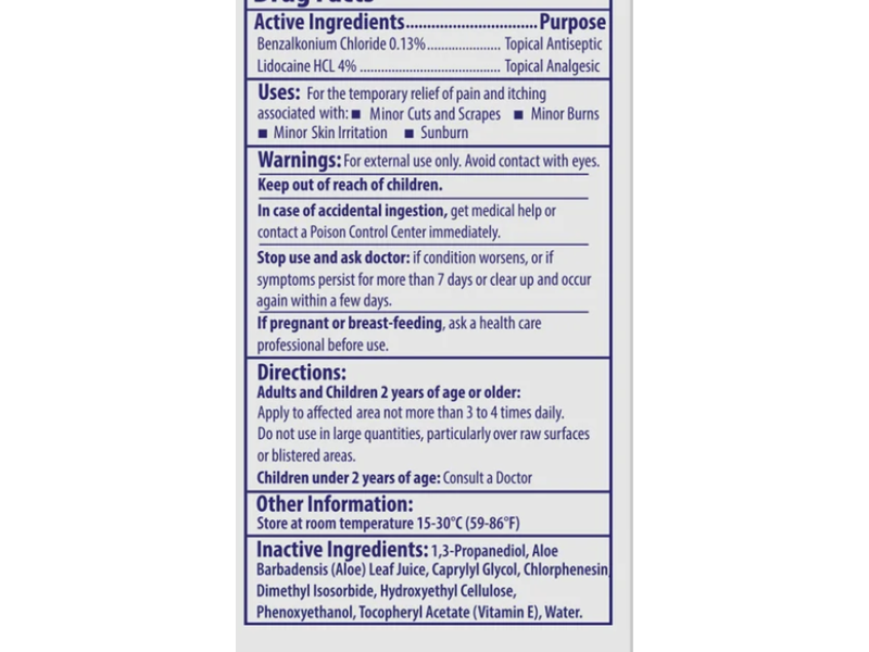 Alocane plus Topical Anesthetic/Antiseptic Gel, 0.12 fl oz/3.55 mL